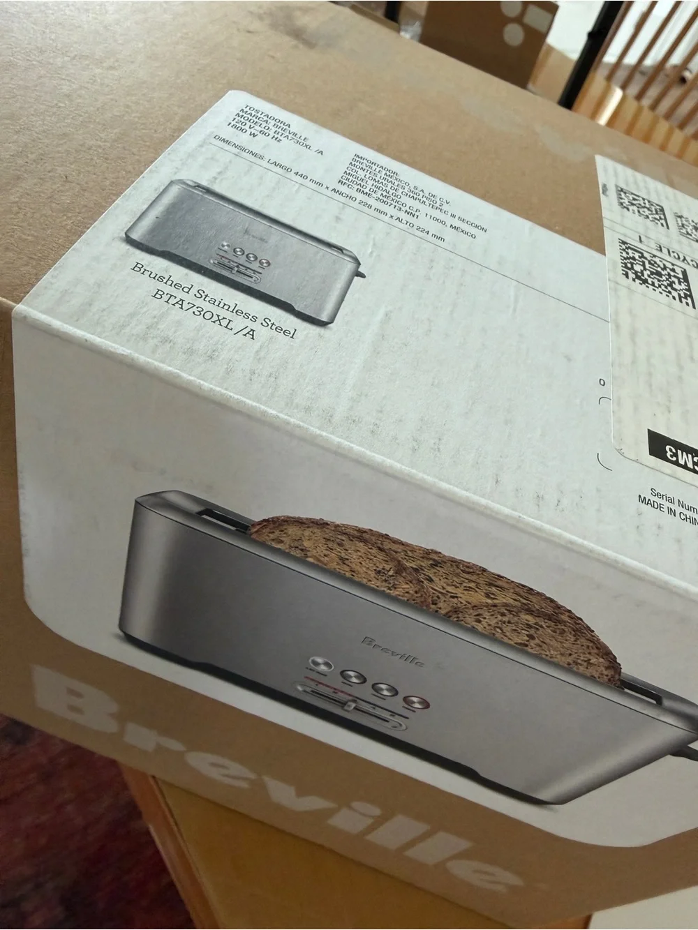 Breville Toaster, stainless steel, brand new